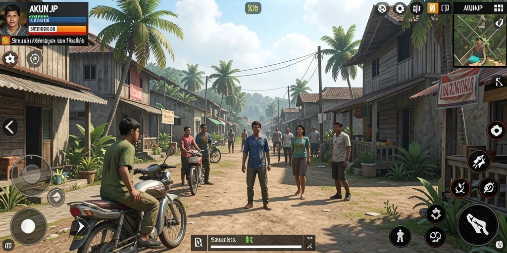 Tampilan gameplay AKUNJP yang menarik dan interaktif.