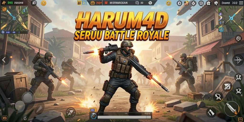 Gameplay seru di HARUM4D dengan pertempuran intens.