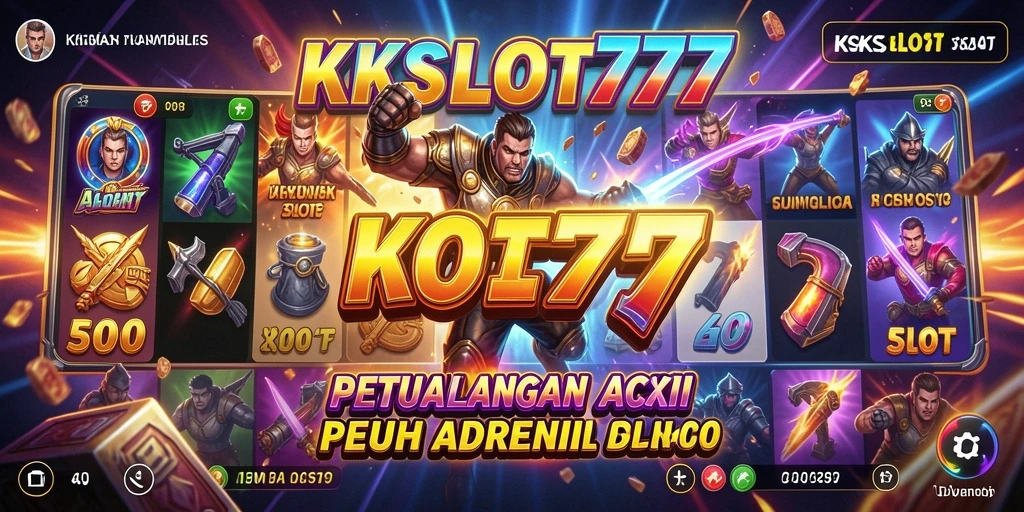 Tampilan gameplay KKSLOT777 yang mendebarkan dan penuh aksi.