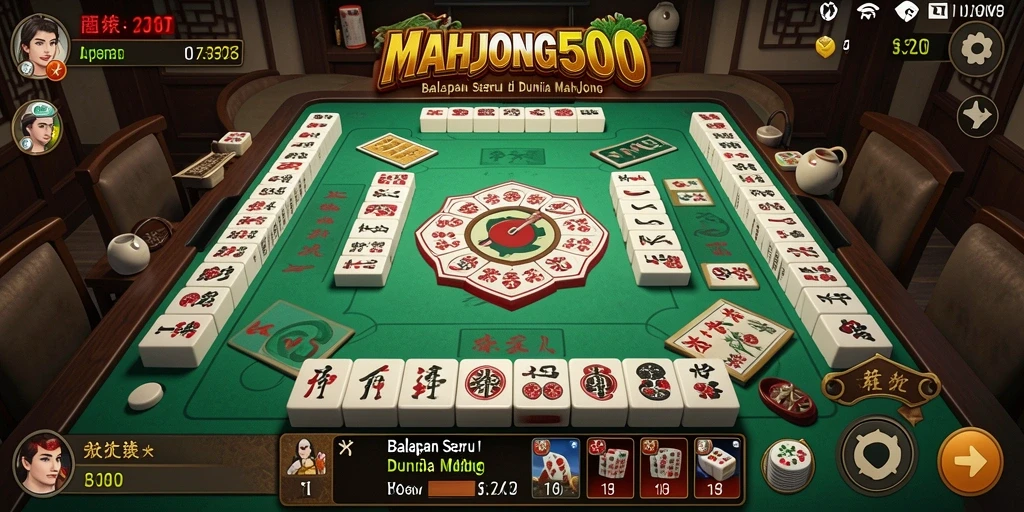 Tampilan gameplay Racing yang seru dan menantang di MAHJONG500.