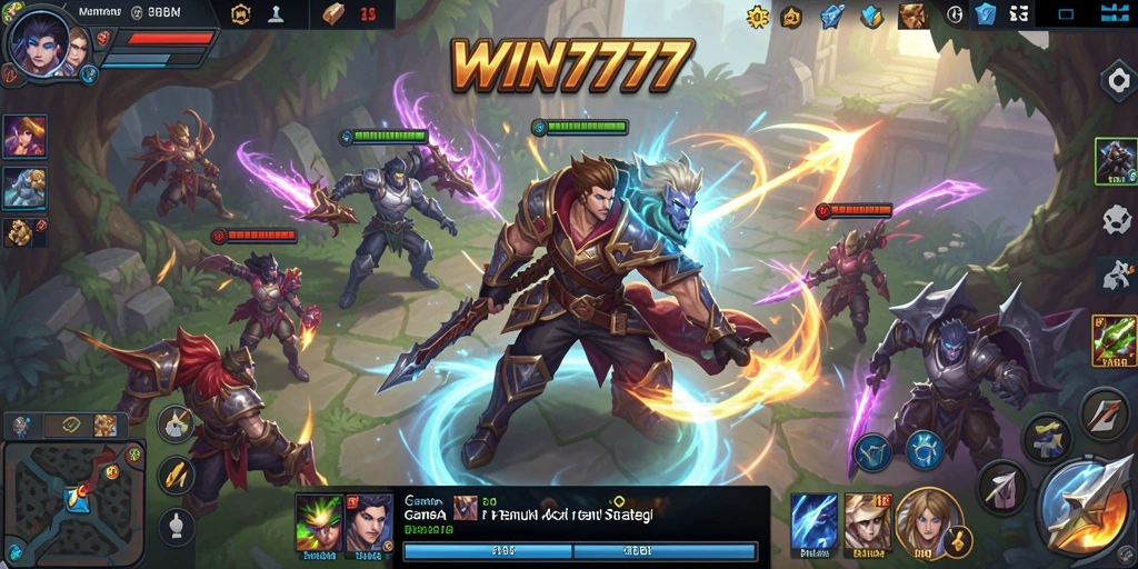 Gameplay seru dan strategi dalam pertempuran MOBA.